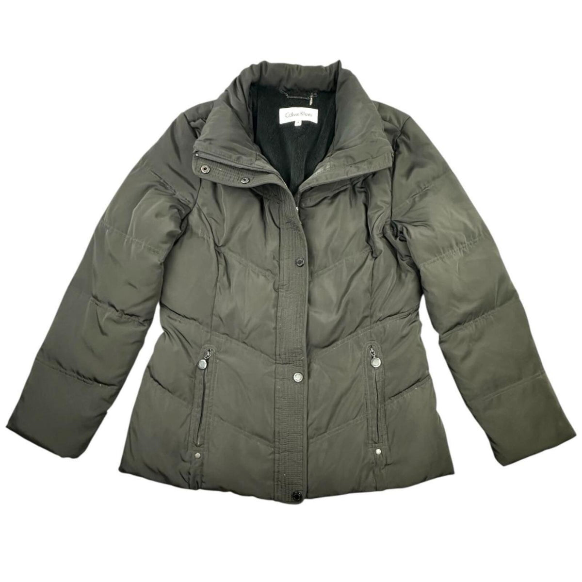 Calvin Klein Black Quilted Puffer Coat