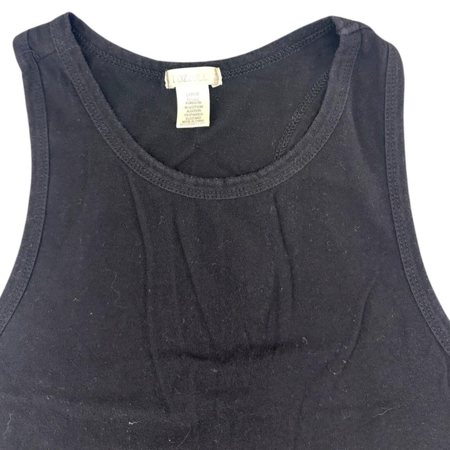 Bozzolo by Fashion Nova Black Cropped Tank Top  Minimalist Casual Preppy