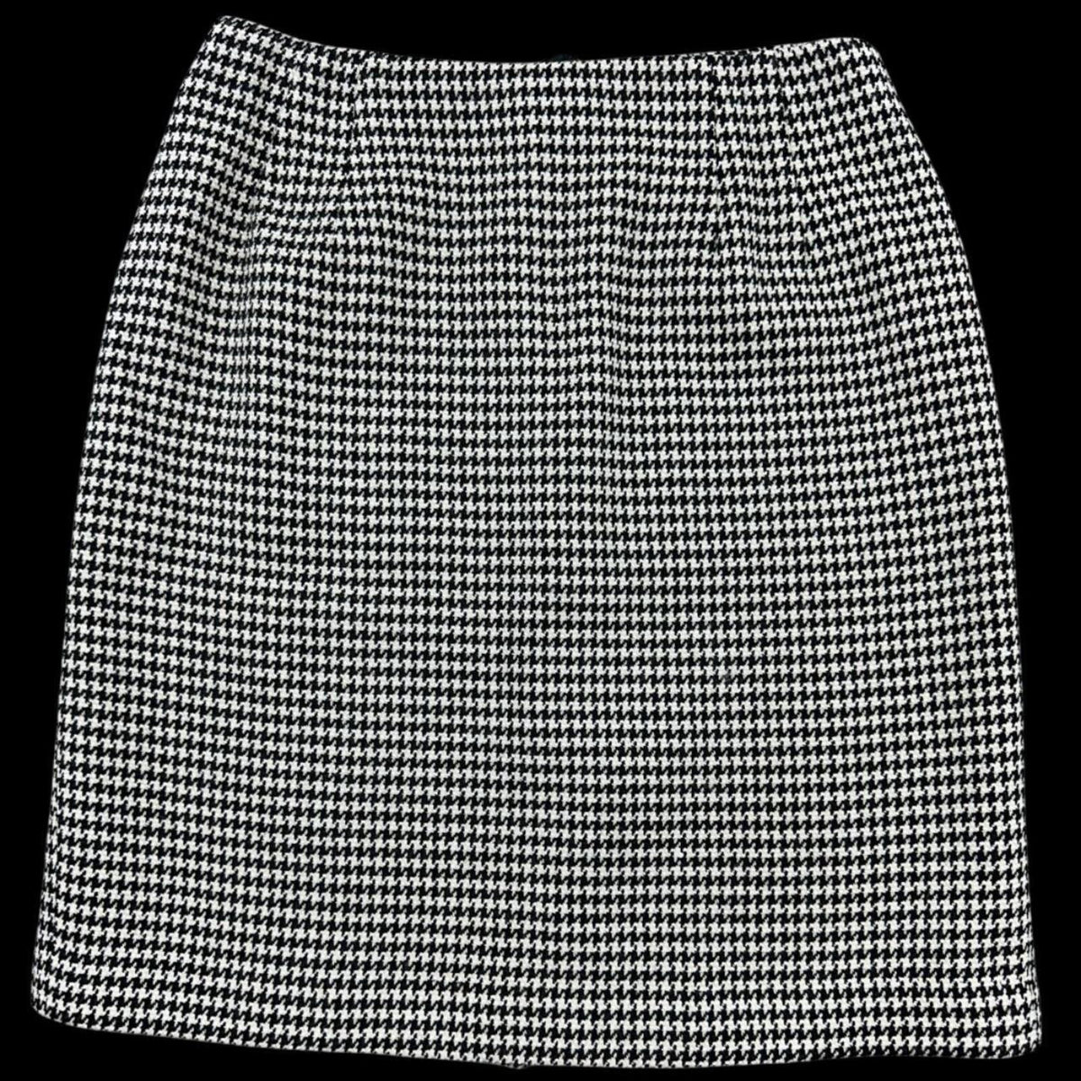 Talbots Classic Houndstooth Pencil Skirt Black and White