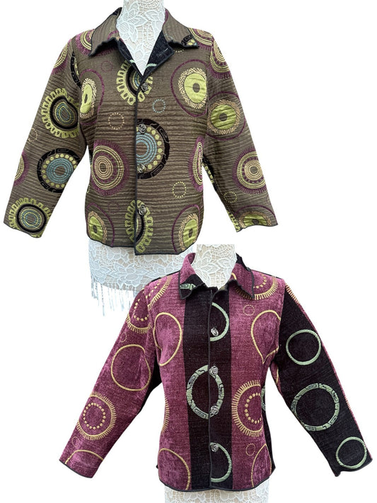 Winding River Reversible Quilted Jacket Bohemian 90s Vintage