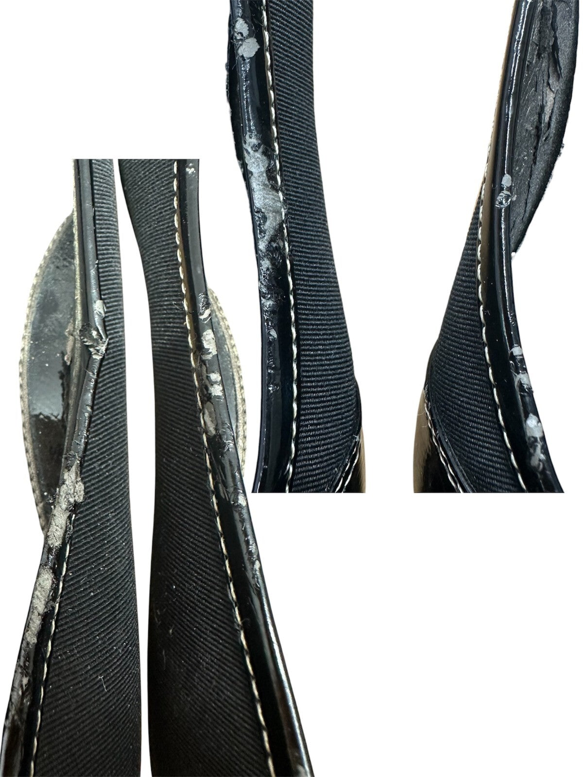Circa Joan & David Black Kitten Heel Pumps Classic Pointed Toe Buckle Detail