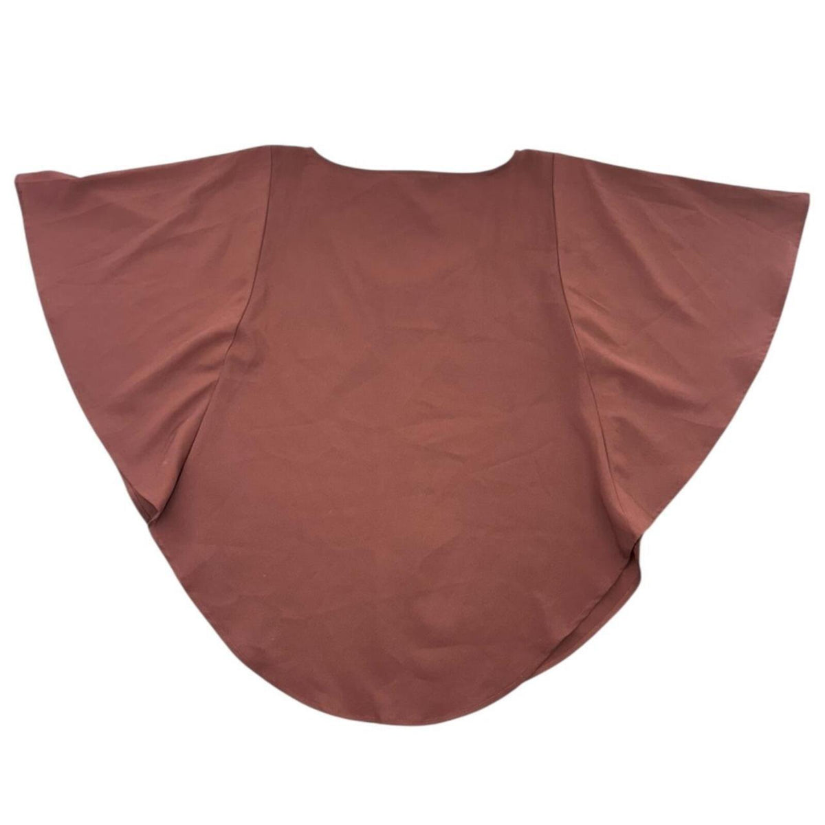 Jack Rusty Brown Drape Sleeve Blouse