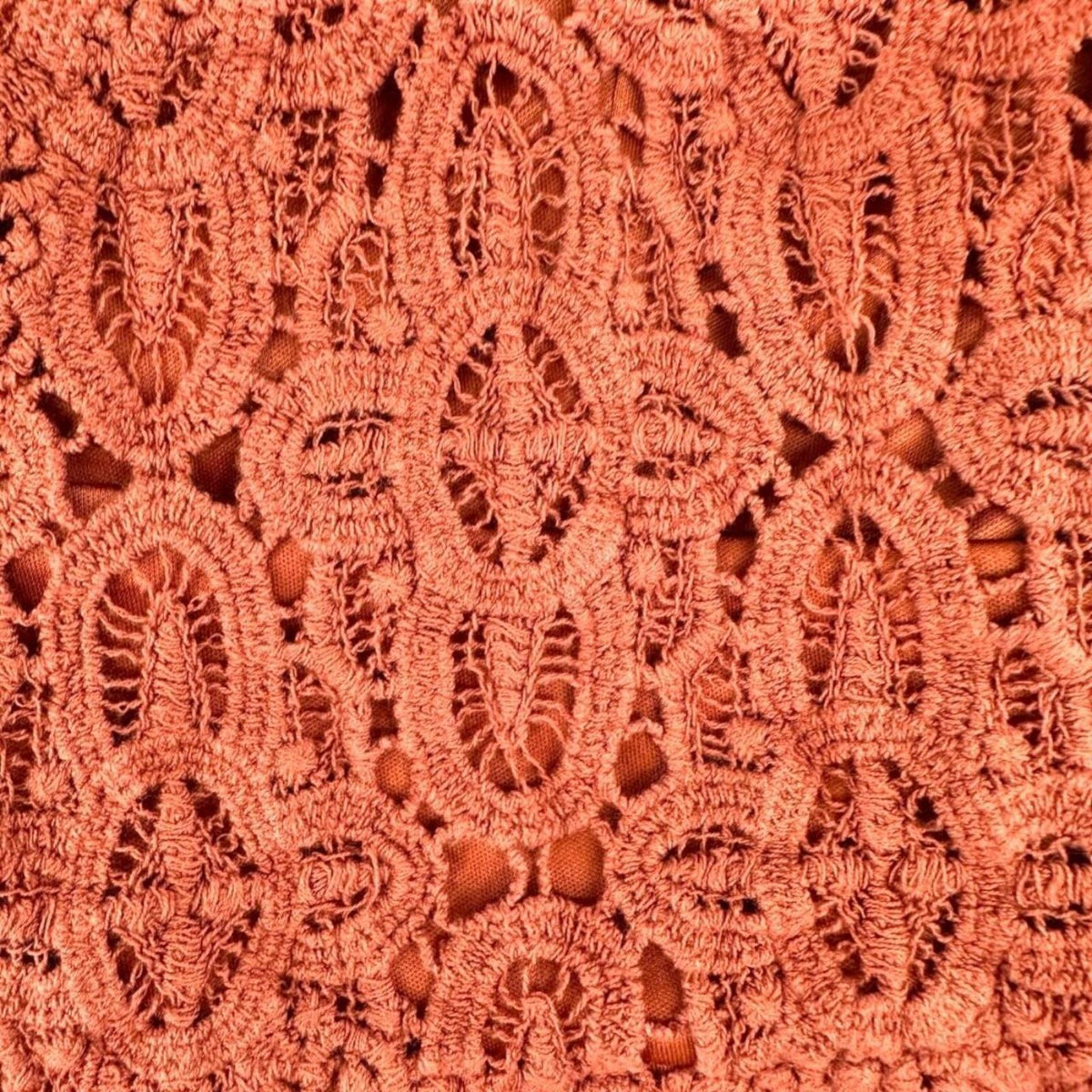 Maurices Crochet Peplum Cami Tank Top Orange Bohemian Cottage