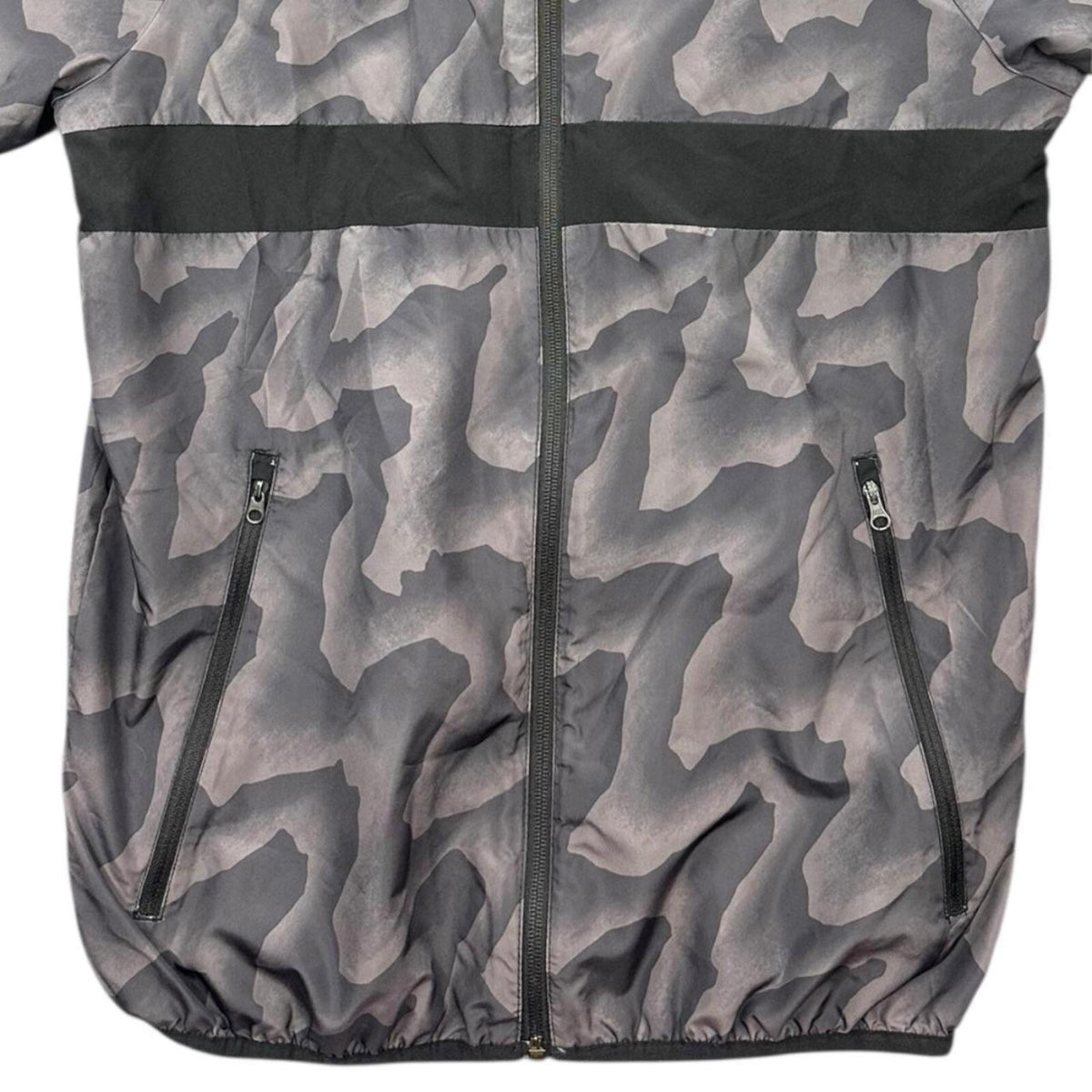 Adidas Originals BB Warp Wind Jacket Black Gray Camouflage Full Zip