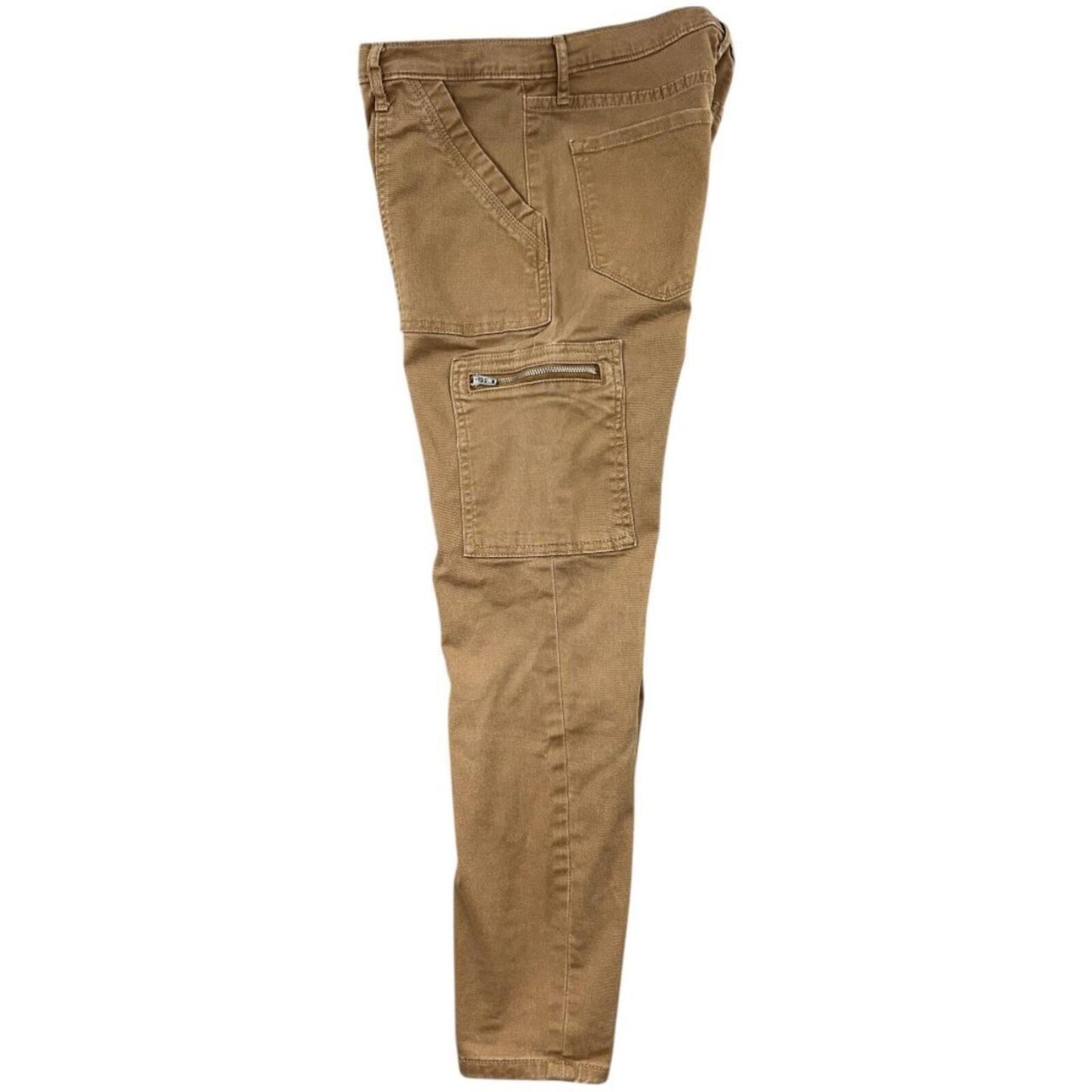 Banana Republic High Rise Skinny Cargo Pants in Tan Brown Y2K