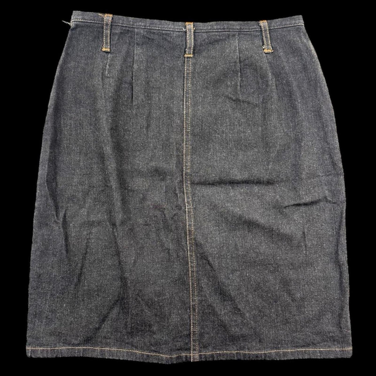 Ann Taylor Dark Wash Denim A Line Skirt Minimalist Y2K Preppy