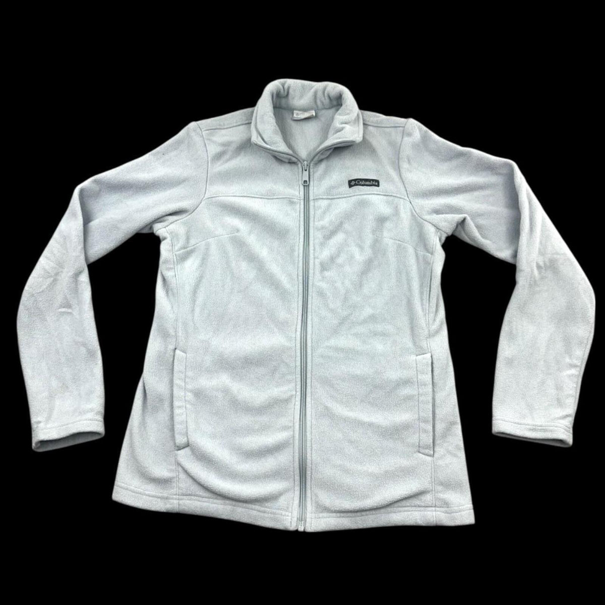 Columbia Benton Springs Full Zip Gray Fleece Jacket Sporty Lounge