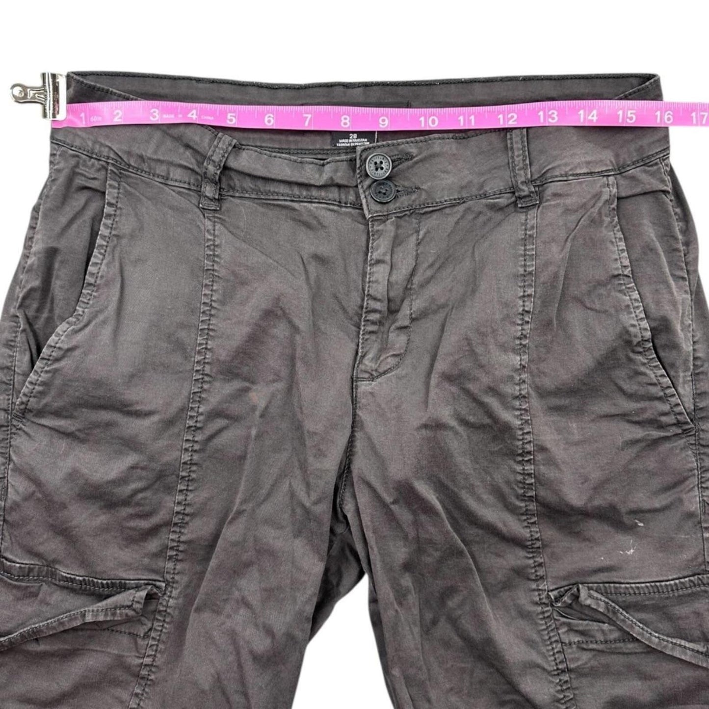 Sanctuary Cargo Jogger Pants in Charcoal Gray Y2K Utility Streetwear