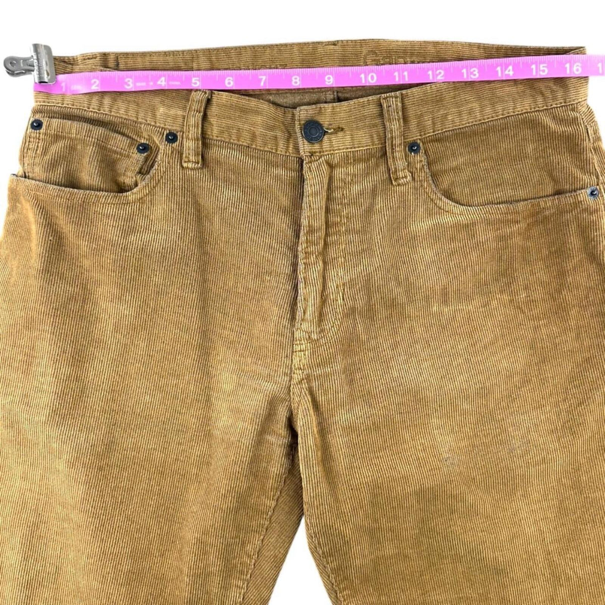 Gap Brown Tan Corduroy Slim Straight Pants Casual Preppy