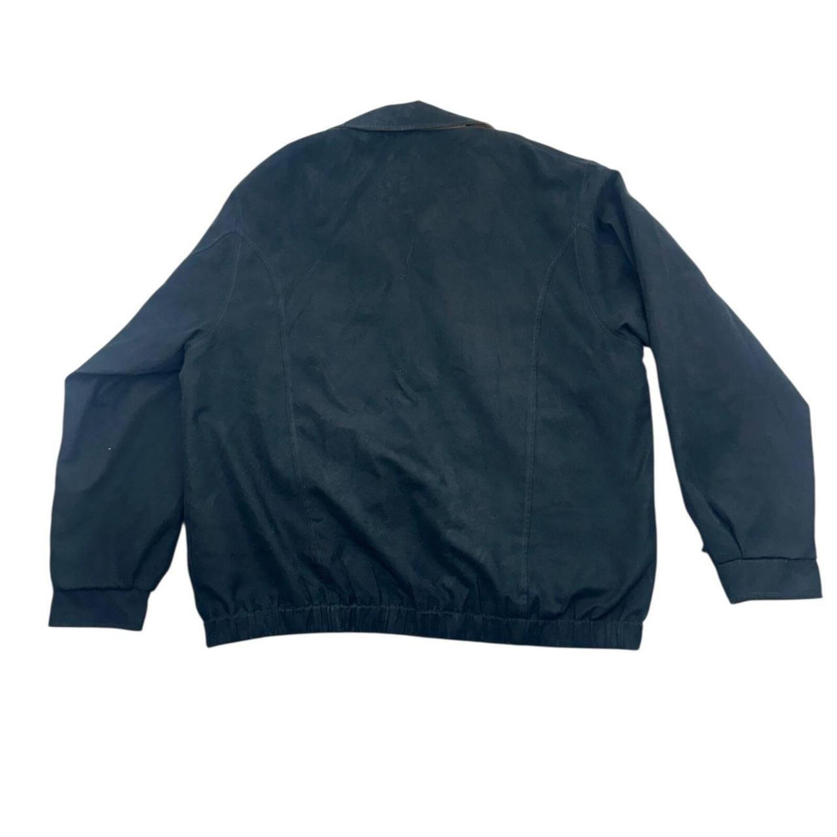 Cutter & Buck Black Bomber Jacket Water Resistant Microfiber Casual