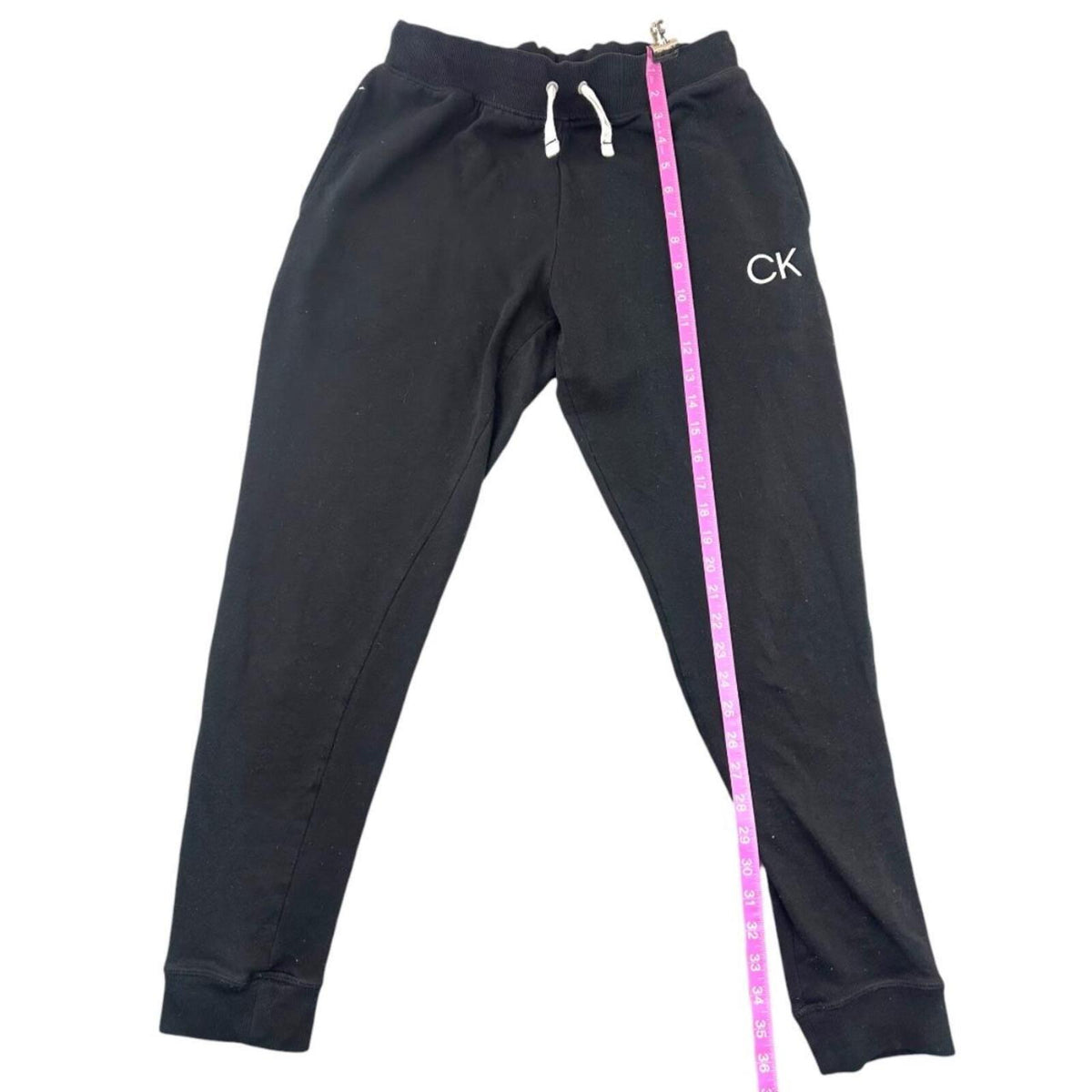 Calvin Klein Black Joggers with Iconic CK Logo Y2K Sporty