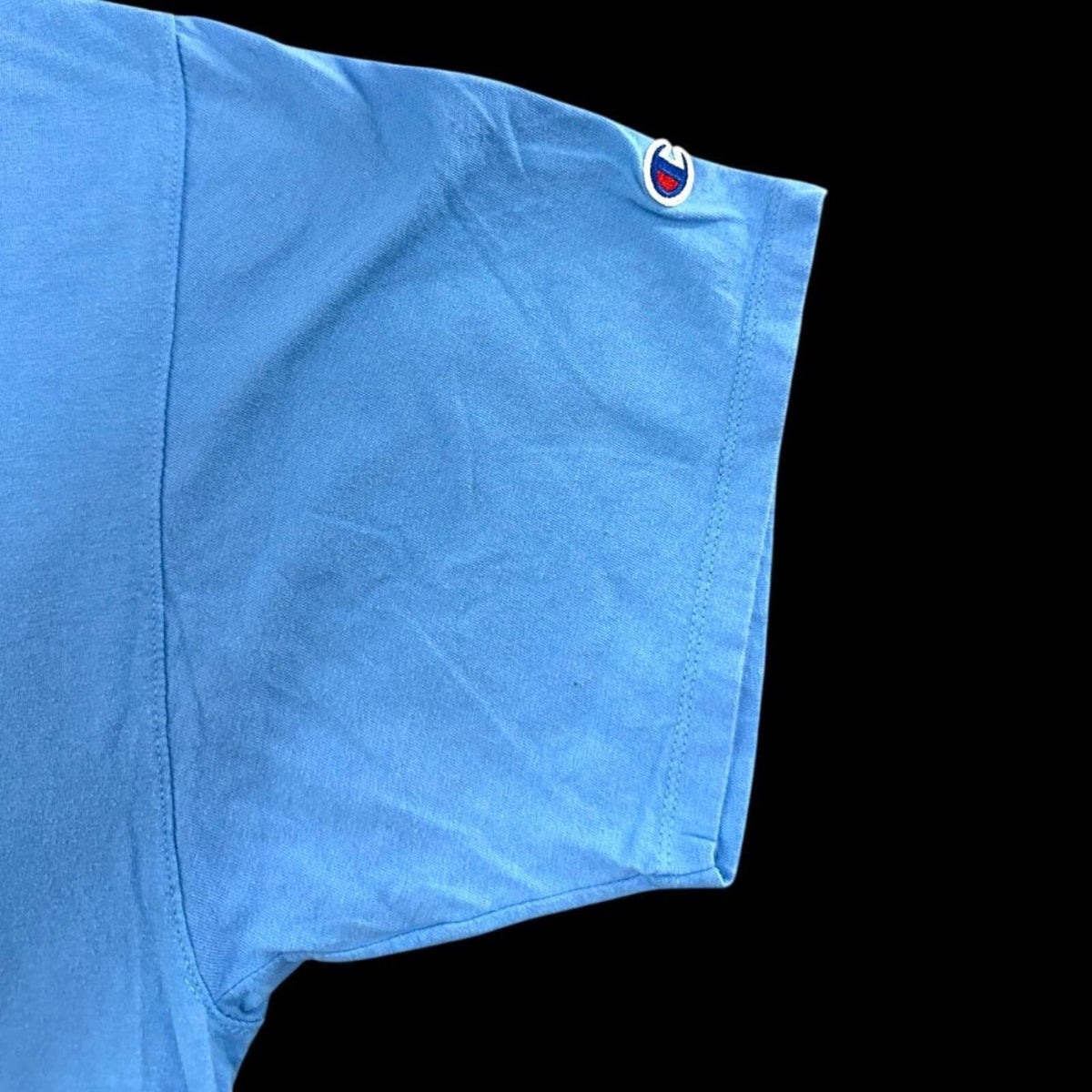 Champion Classic Light Blue Short Sleeve T Shirt Casual Streetwear Sporty Tee