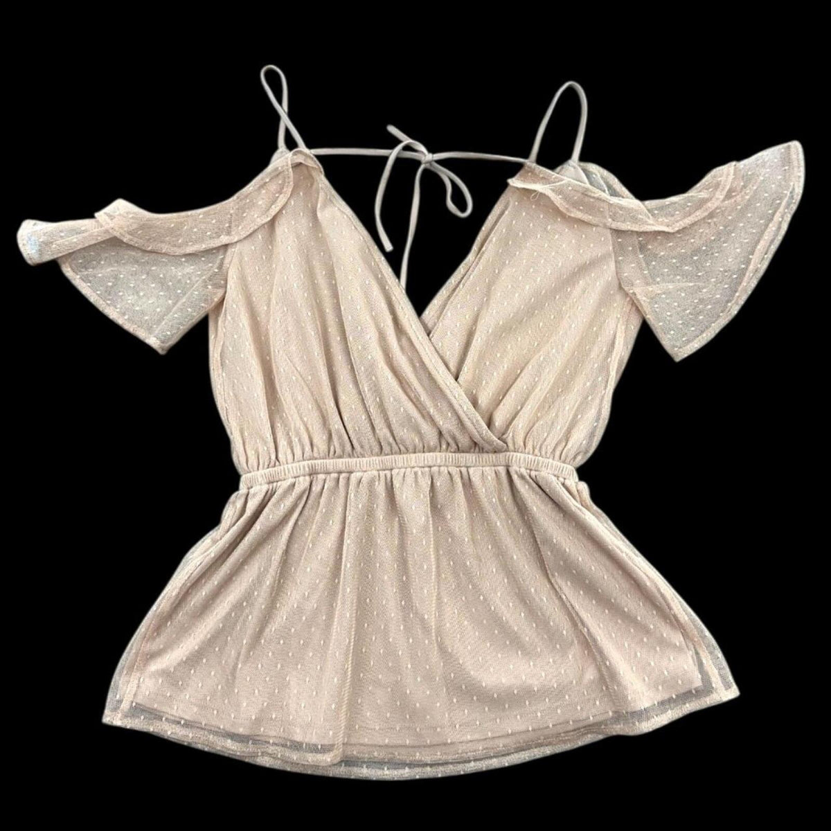 Express Cold Shoulder Peplum Top