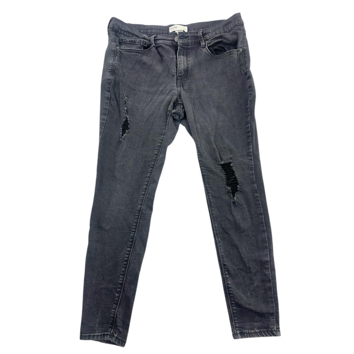 Mudd Ripped Distressed Skinny Jeans Black Y2K Indie Bohemian
