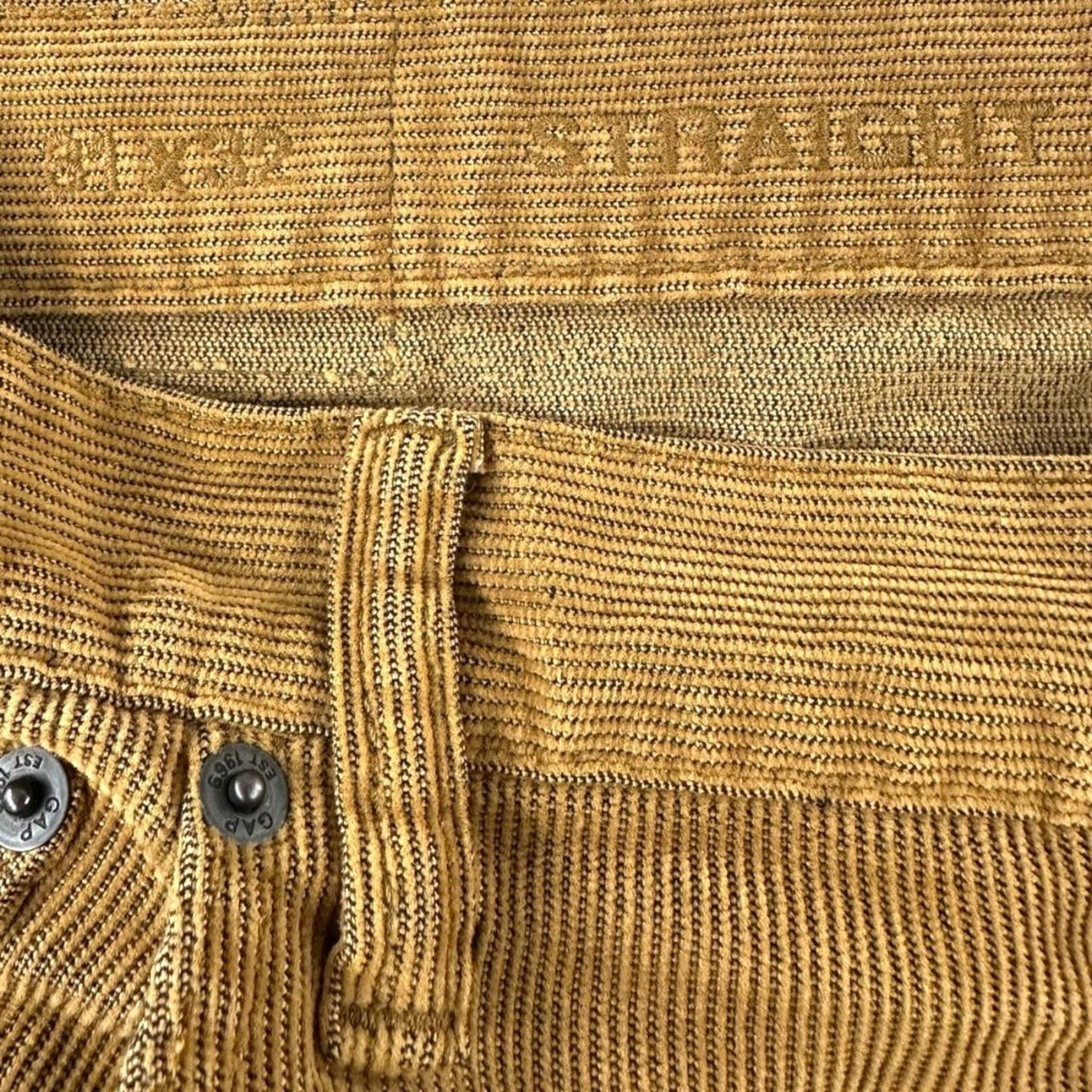 Gap Brown Tan Corduroy Slim Straight Pants Casual Preppy