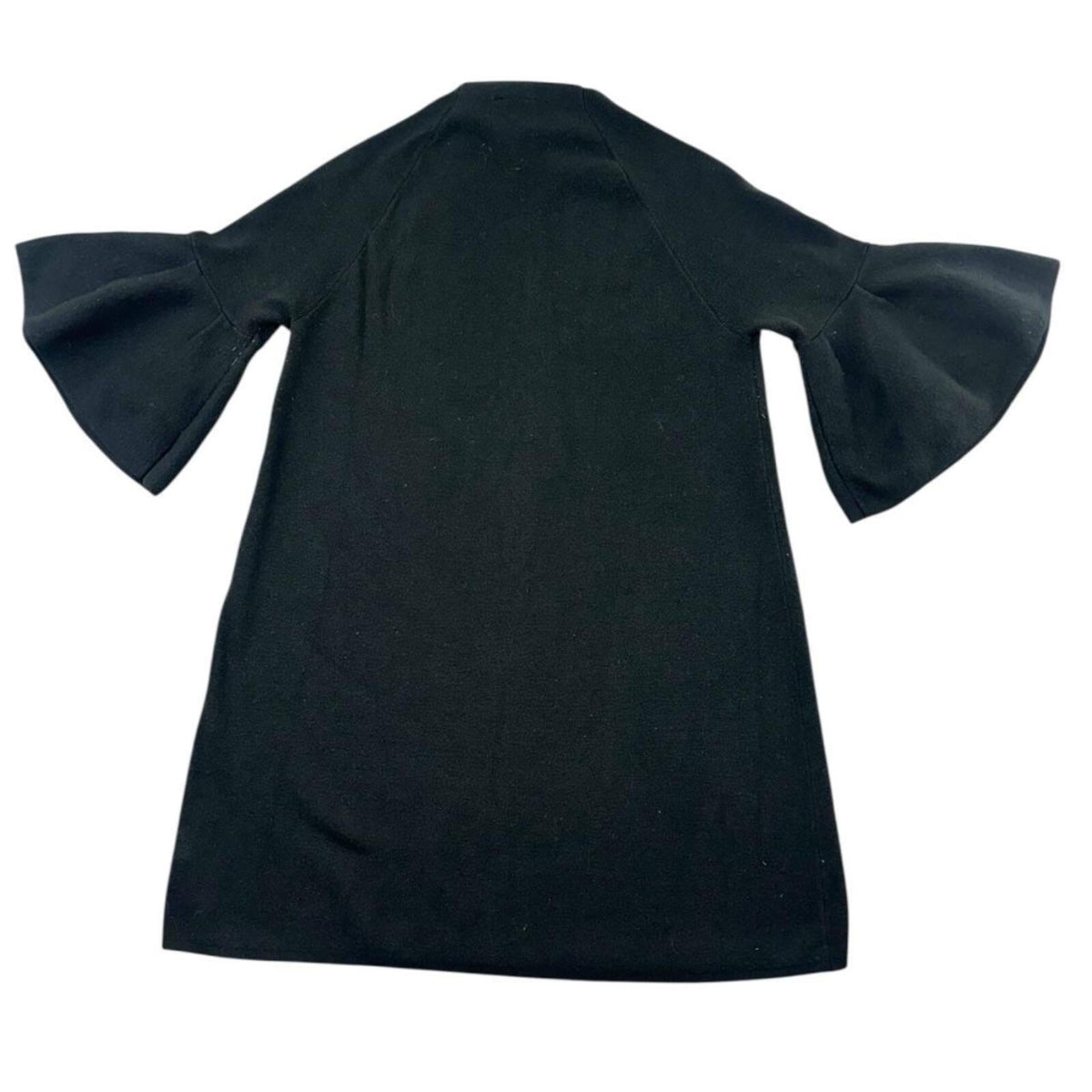 Anthropologie Moth Chester Bell Sleeve Sweater Dress Black Cozy Cottage