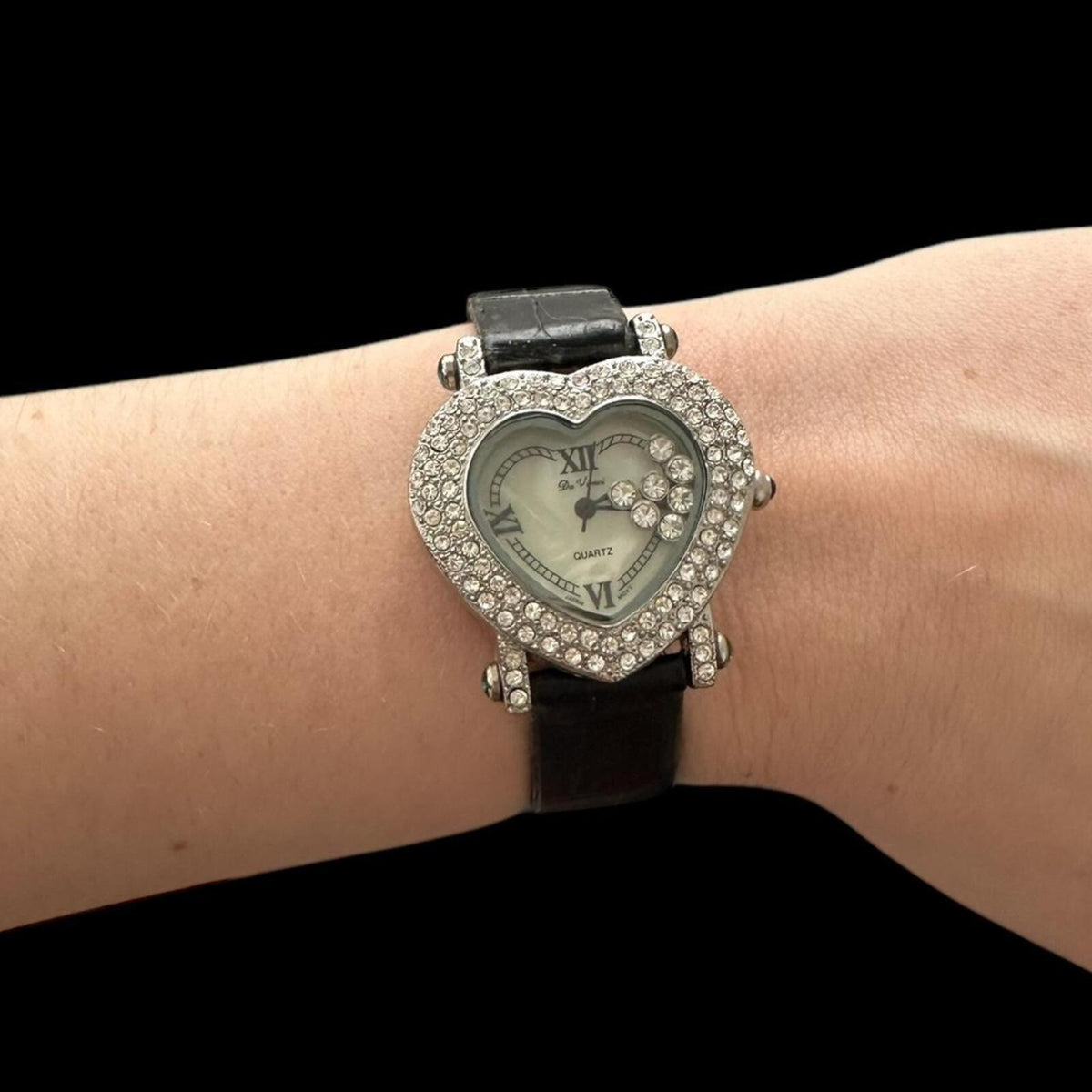 Da Vinci Heart Shaped Crystal Accent Watch