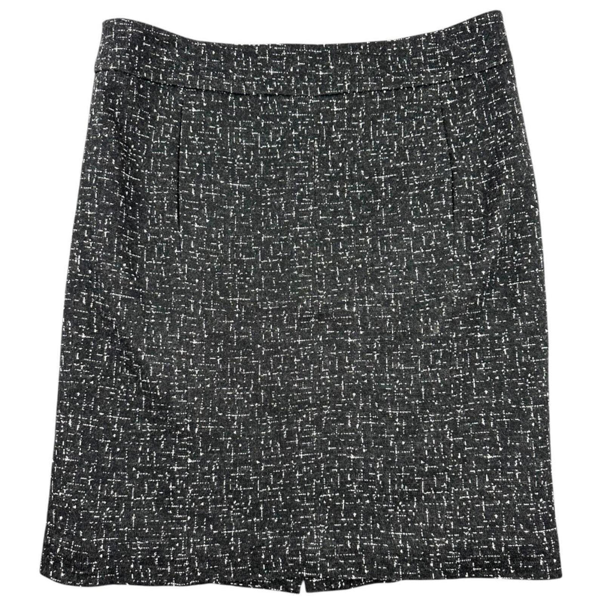 Cynthia Steffe Black and White Textured Tweed Pencil Skirt Classic Preppy