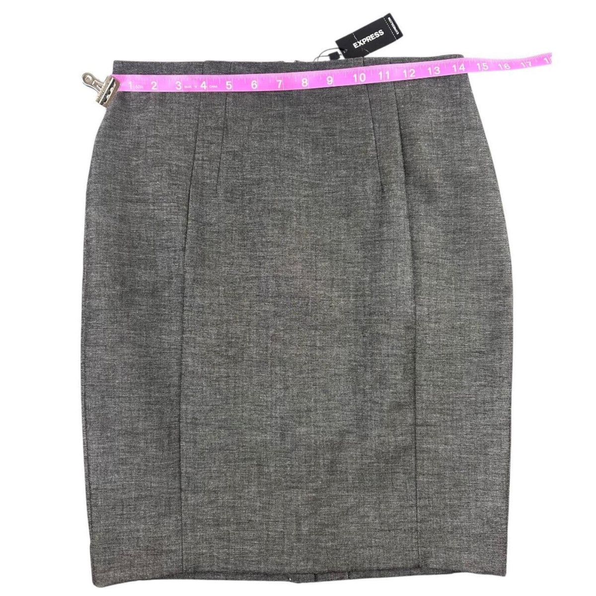 NWT Express Gray Pencil Skirt High Waisted Fitted Professional