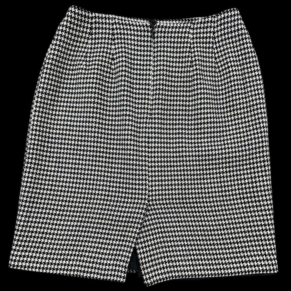 Talbots Classic Houndstooth Pencil Skirt Black and White