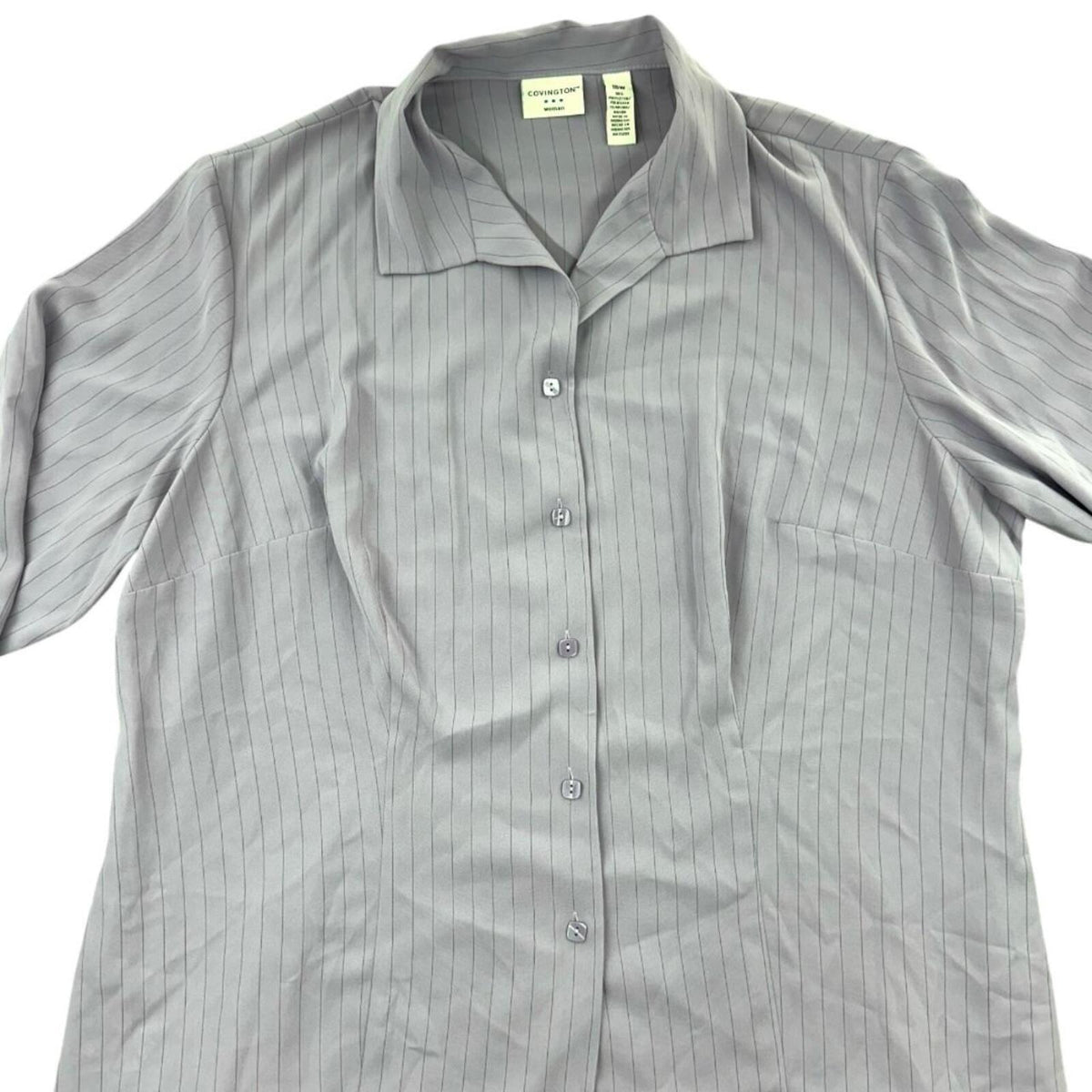 NWT Covington Lavender Pinstriped Long Sleeve Button Down Shirt