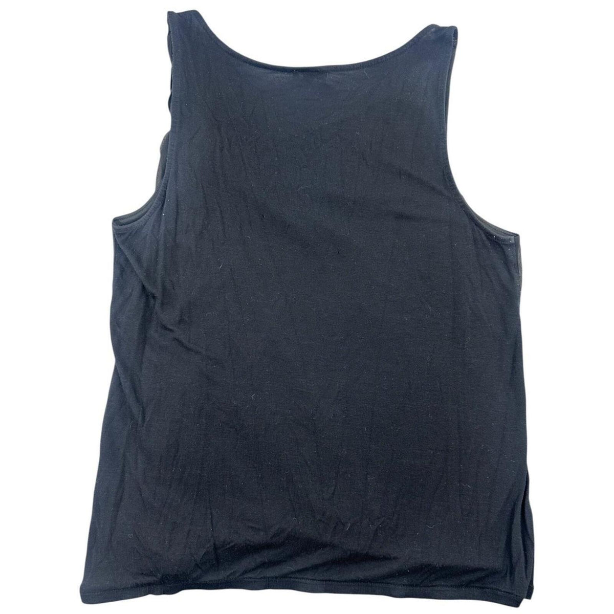 Express Black Asymmetrical Draped Tank Top Office Siren Y2K Minimalist