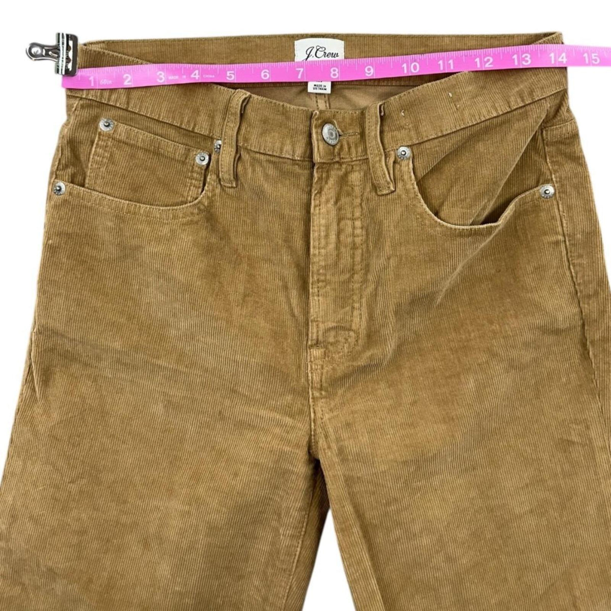 J.Crew Women's Brown Corduroy Pants Straight Leg Preppy Casual Y2K