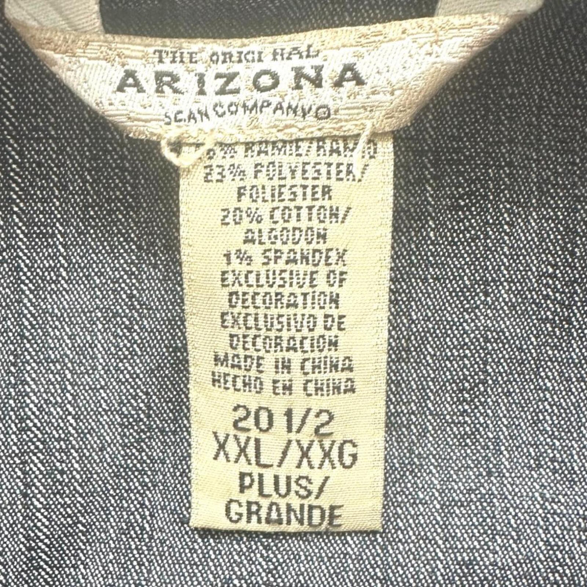 Arizona Jean Company Y2K Butterfly Embroidered Denim Jacket in Dark Wash