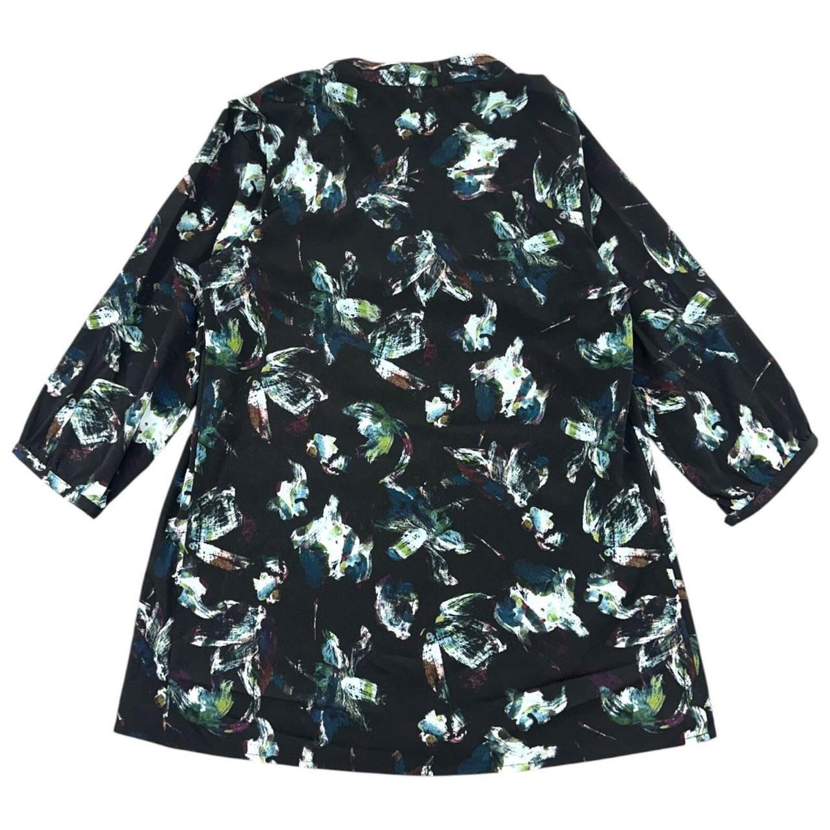 Liz Lange for Target Black Watercolor Abstract Print Tunic Blouse Maternity Boho