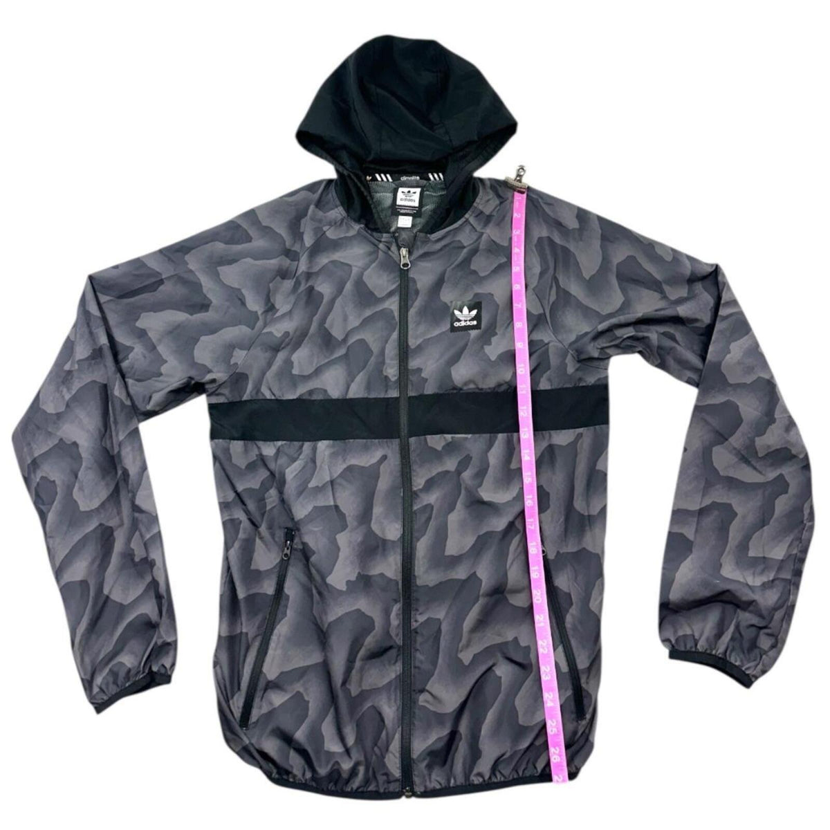 Adidas Originals BB Warp Wind Jacket Black Gray Camouflage Full Zip