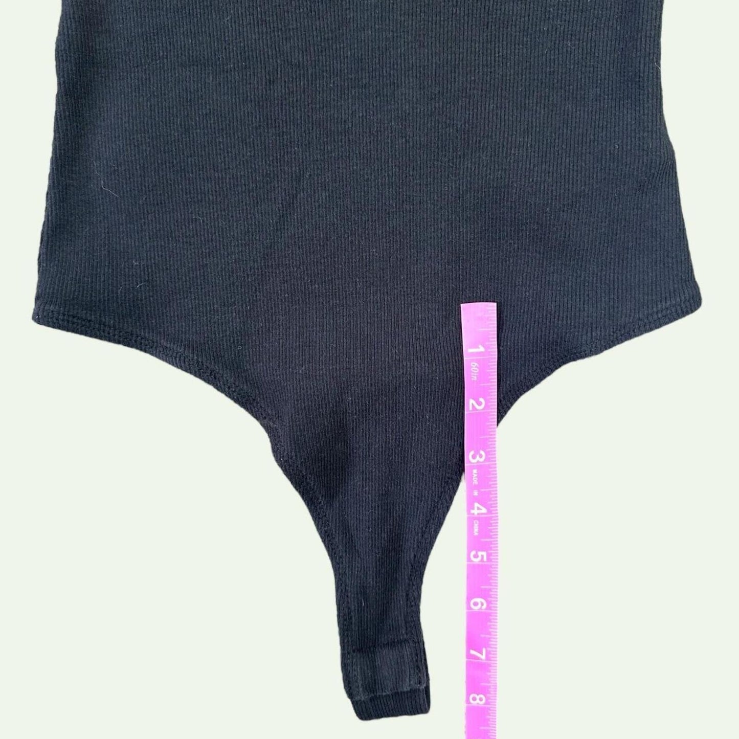 Wild Fable Black Ribbed Snap Button Bodysuit Y2K