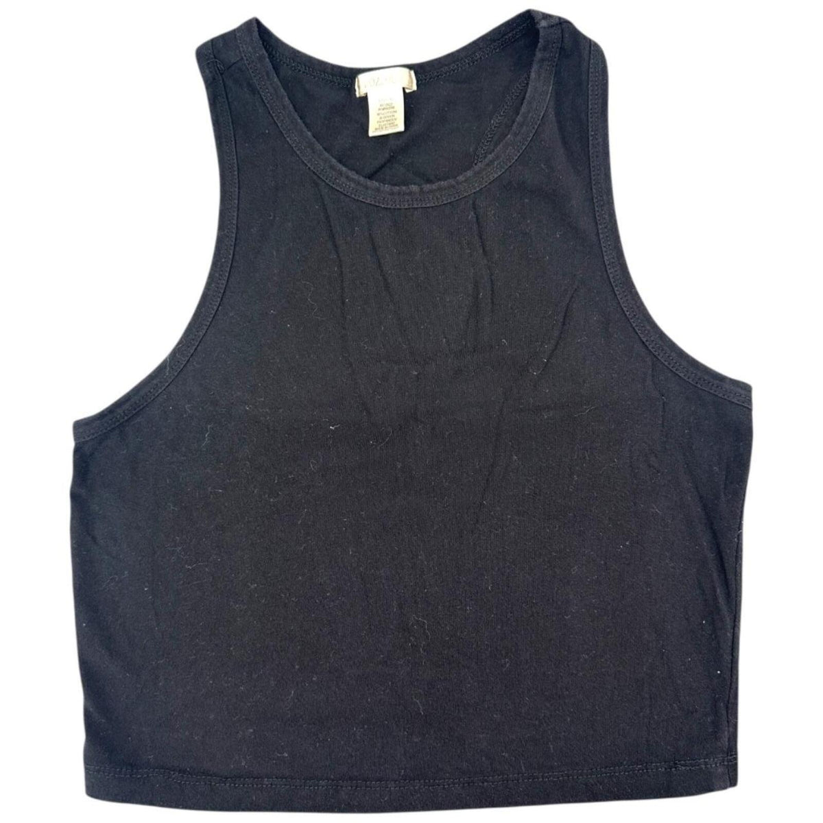 Bozzolo by Fashion Nova Black Cropped Tank Top  Minimalist Casual Preppy