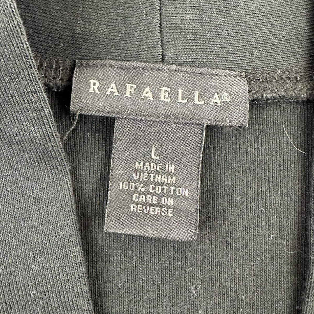 Vintage Rafaella Black V Neck Knit Top