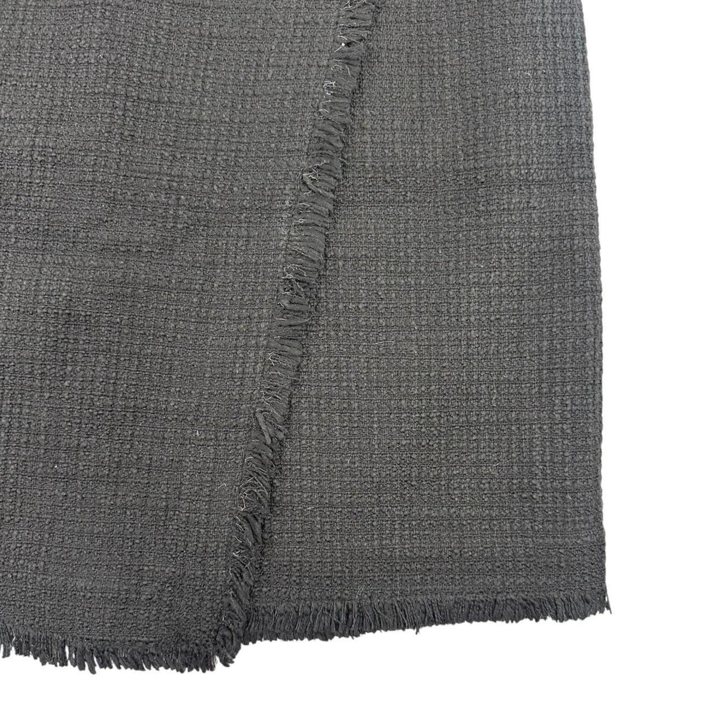 Ann Taylor Black Tweed Wrap Skirt Office Siren Preppy Minimalist Quiet luxury