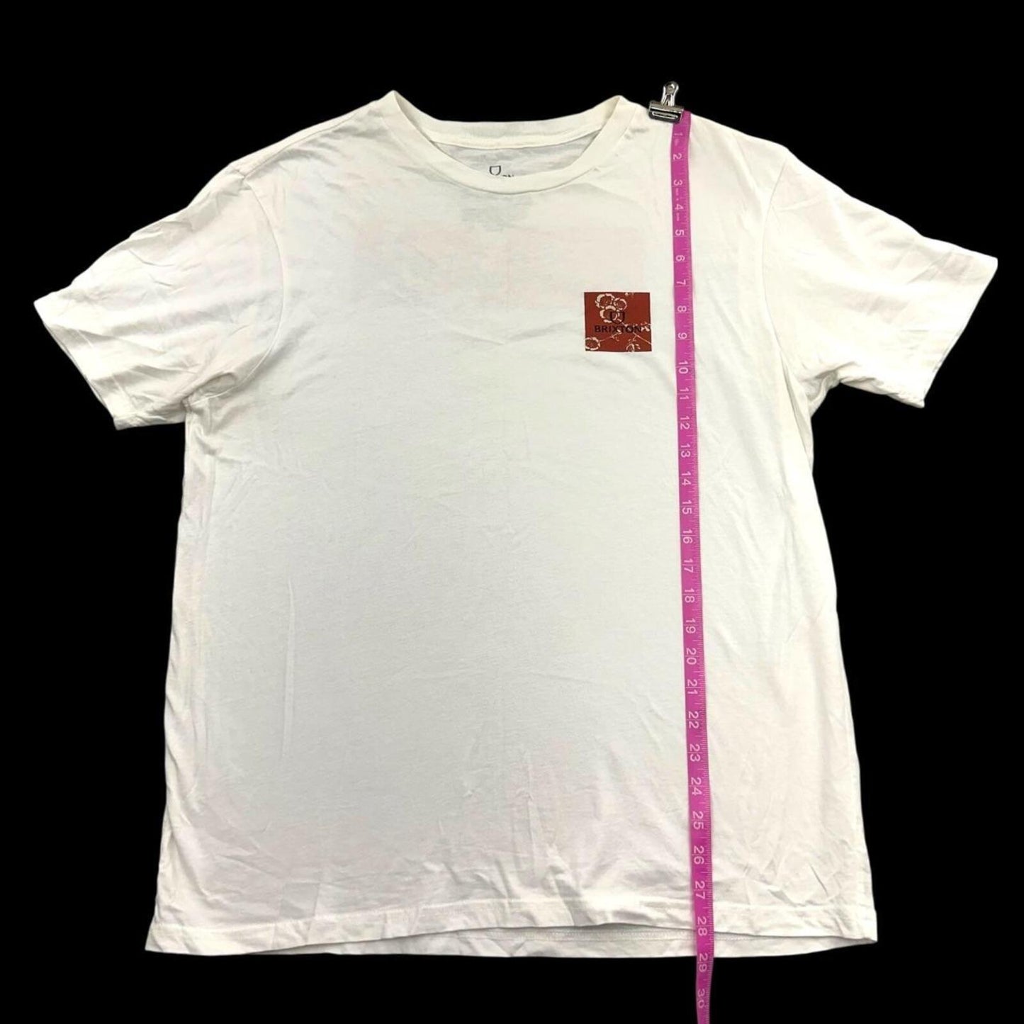 Brixton Alpha Block White Graphic T Shirt Streetwear Skater Tee