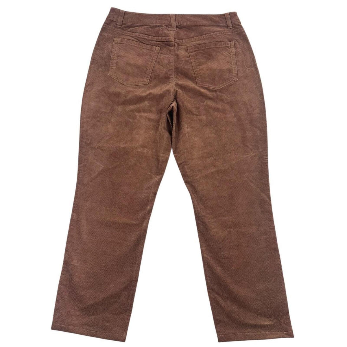 Coldwater Creek Brown Corduroy Pants High Rise Straight Leg