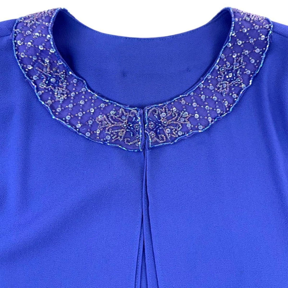 Purple Cropped Beaded Open Front Jacket Stylish Glam Bohemian
