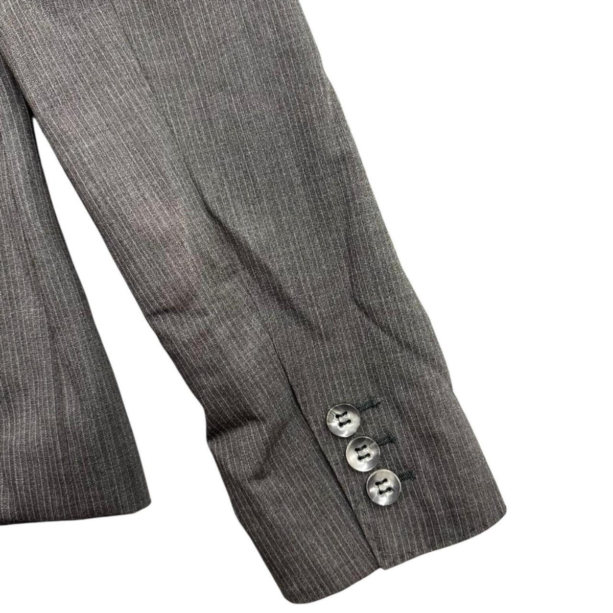 The Limited Gray Pinstripe Blazer Jacket Preppy Minimalist