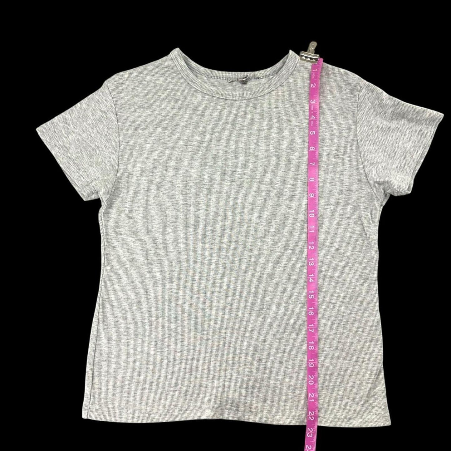 Heather Gray Soft Ribbed T Shirt